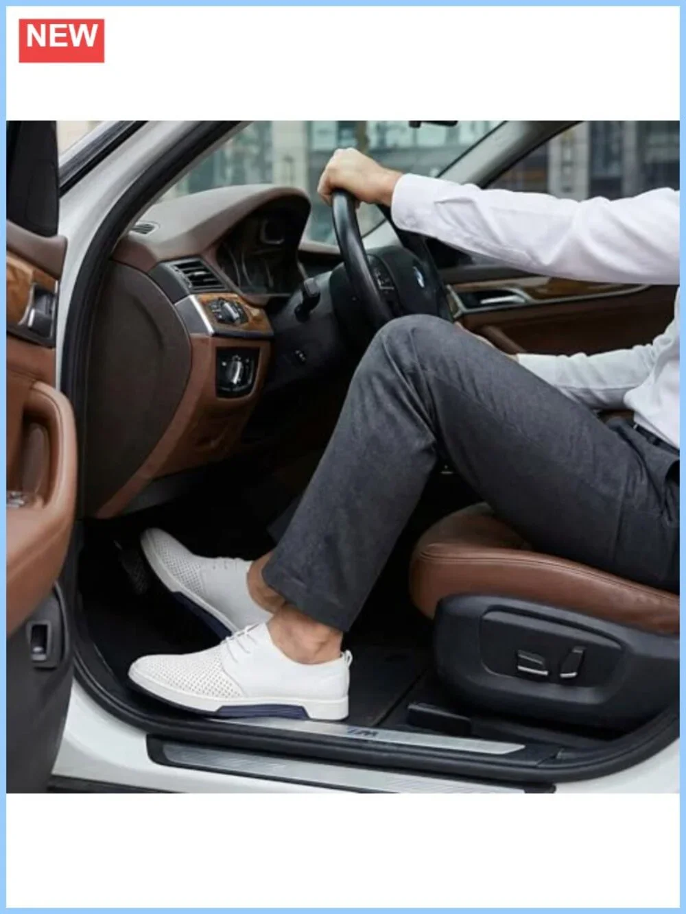 Men's Casual Oxford Dress Shoes Lace-Up Sneakers Faux Leather